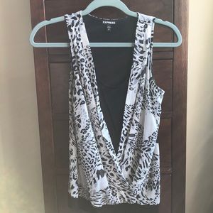 Leopard print top from Express